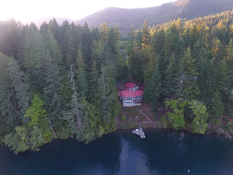 Drone photo taken by guest. Fisher Cove trustees own land to left. DNR behind. 