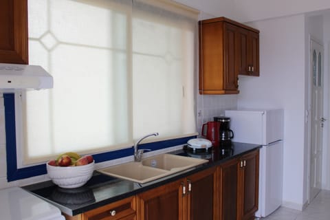 Apartment, 1 Bedroom (Ground Floor) | Private kitchen | Fridge, oven, stovetop, coffee/tea maker