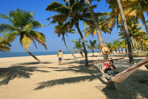On the beach, beach towels, fishing