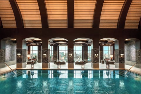 Indoor pool, outdoor pool, open 8:00 AM to 6:30 PM, free cabanas