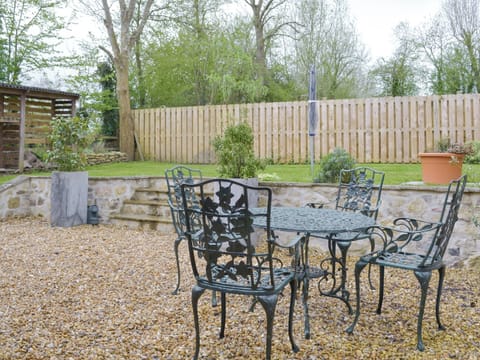 Split-level garden with patio area | The Lodge, Wedmore, near Cheddar