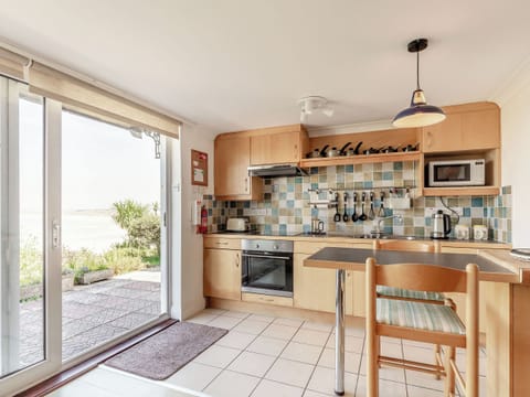 Kitchen and entrance | Studio Sea Urchin, Carbis Bay, near St Ives