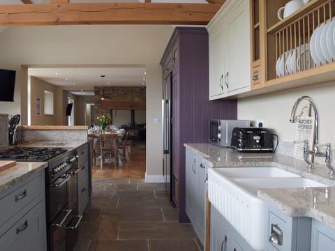 Kitchen area with Belfast sink | Trecift, Llangoedmor, near Cardigan