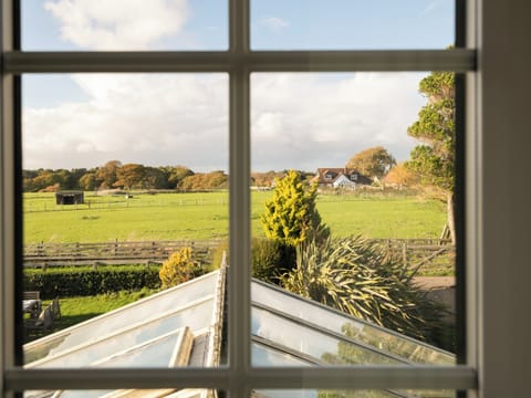 View from twin bedroom | Danehurst Cottage, Tiptoe, near Lymington