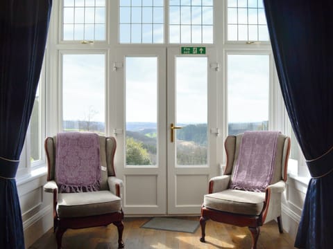 View out towards the surrounding countryside, from the living room | Beaford House, Beaford, near Winkleigh