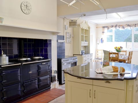 Very well equipped kitchen with a quintessential Aga | Beaford House, Beaford, near Winkleigh
