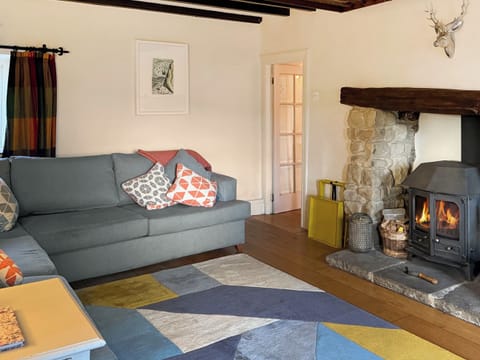 Cosy living room with wood-burner | Swallows Nest, Hebden, near Grassington