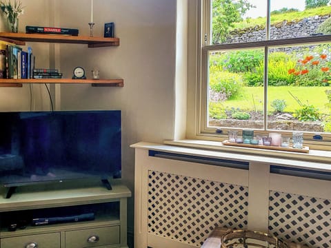 Garden views from comfortable living room | Penny Cottage, Bonsall, near Matlock