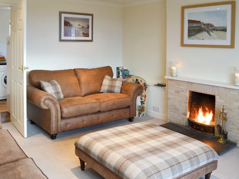 Warm and welcoming living room | Foulden Hill Farm Cottage, Foulden