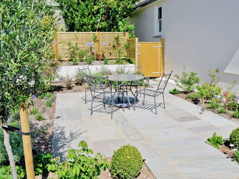 Sitting-out-area | Treburthick House, Porthpean, nr. Charlestown