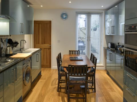 Well-equipped kitchen/diner with French doors to outdoor area | Little Seahorse - Seahorses, Sheringham