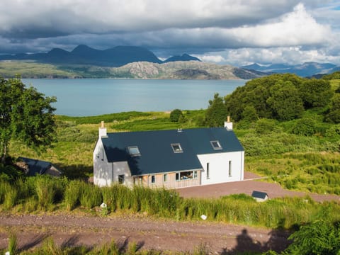 View of house looking down the Loch illustrates it&rsquo;s seclusion and privacy.... | Tigh An Iasgair, Fearnbeg, near Applecross