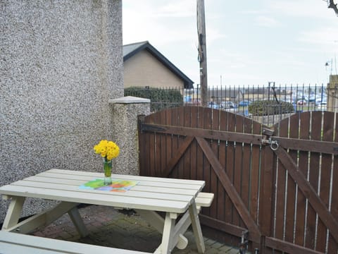Secluded yard with sitting-out area | Harbour Walk, Amble, near Warkworth