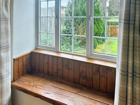 Garden looking out towards Kielder castle | Old Kielder Castle Cottage, Kielder, near Bellingham