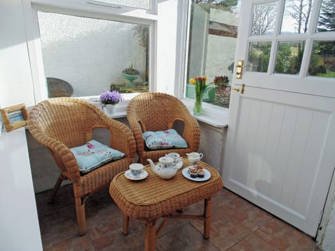 Patio next to kitchen | Gracedieu, Killin