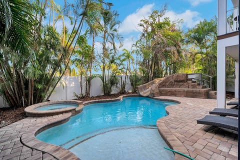 Private Pool and Spa - Water Slide