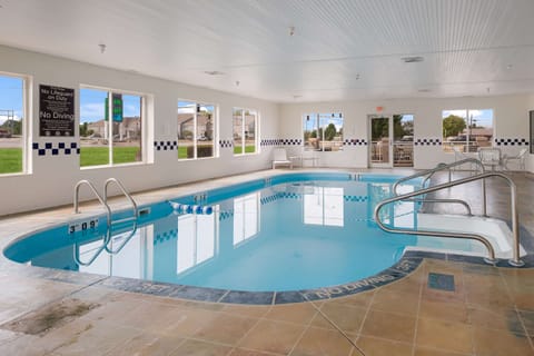 Indoor pool, open 7:00 AM to 11:00 PM, sun loungers