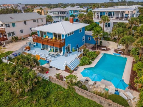 It doesn`t get much better than this.  Ocean front home on two lots with enormous private pool.  Let this private oasis be yours for the family vacation of your life.