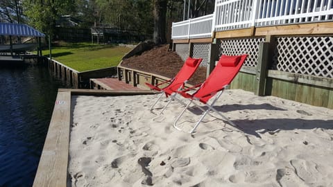 Private beach