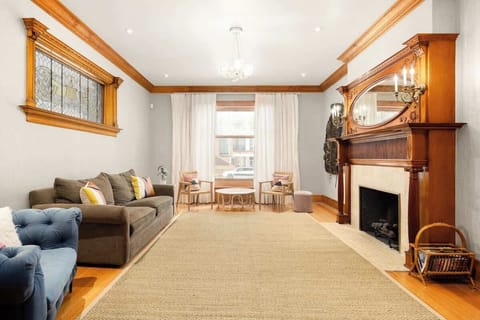 Living Room on the Main Level (fireplace is non-operational)