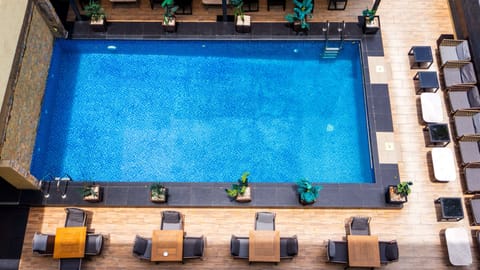 Outdoor wedding area