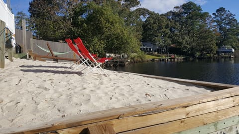 Private beach