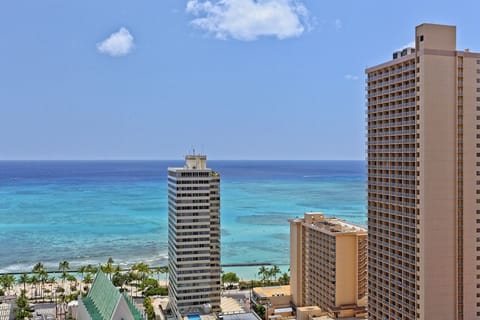 Taken from our lanai, these views of Waikiki Beach are exceptional