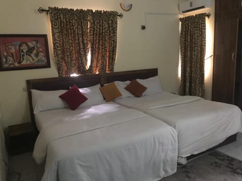Desk, free WiFi, bed sheets