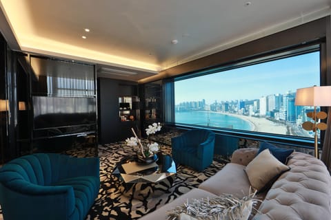 Illionaire Dok2 Suite | Living area | Flat-screen TV