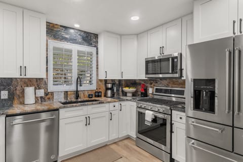 High-end appliances gas stove.