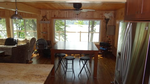 Large dining area. Perfect for card and dice games.