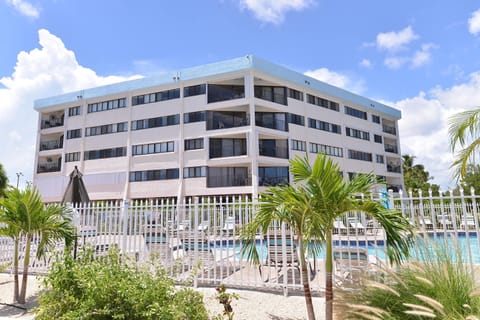 Tower and Oasis Pool is situated at the Ocean's edge. Our condo is Ocean-facing.