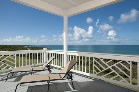 View from the west deck, facing the sunset  Deck has covered and open areas.