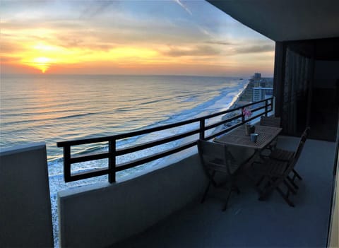 On the beach condo. Spectacular Sunrise with morning coffee!!!
