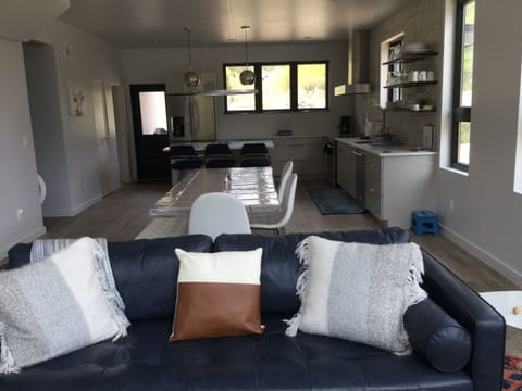 Living room and kitchen