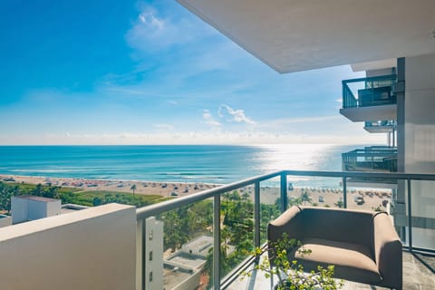 Balcony view of the Atlantic Ocean