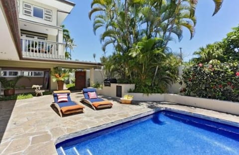 Large swimming pool.