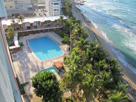 Semi-Olympic sized swimming pool, always open! 