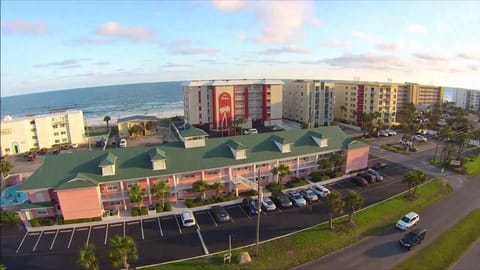 Front view of Tropical Isle (green roof)
