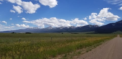 Driving to our house in Wet Mountain Valley