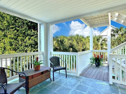 Stairs leaning up to the 2nd & 3rd floor.