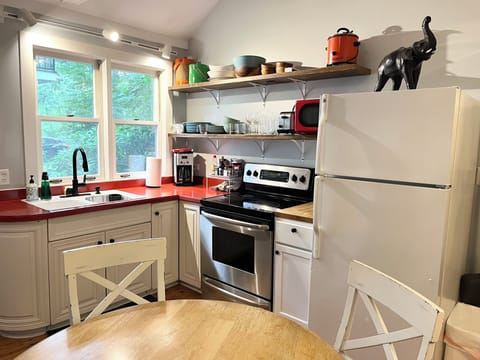 dining area and kitchen