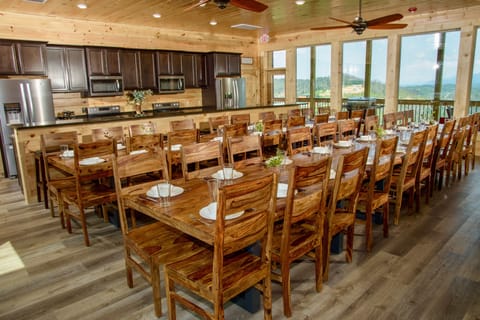 Large Dining Area with views Overlooking Gatlinburg