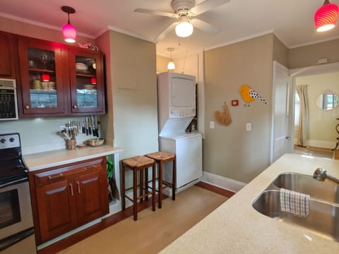 Kitchen with modern appliances.