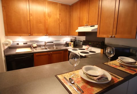 Kitchen with a variety of appliances