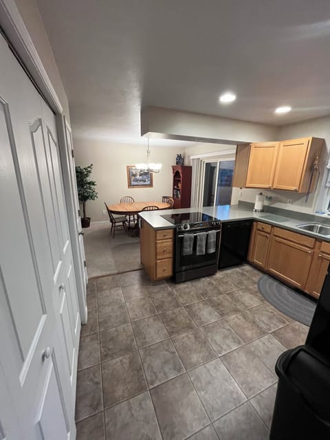 Kitchen looking toward dining area