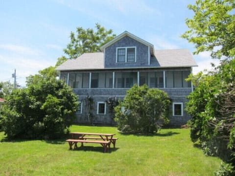 View of LWT Cottage from lawn at waterfront