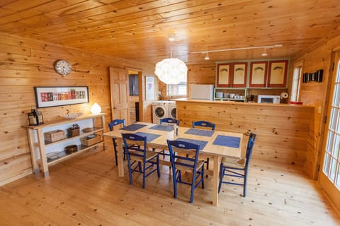 Dining room and kitchen