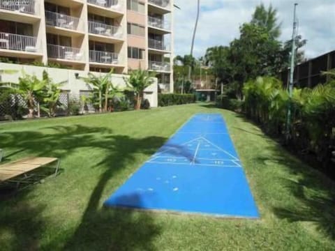 shuffle board on grounds