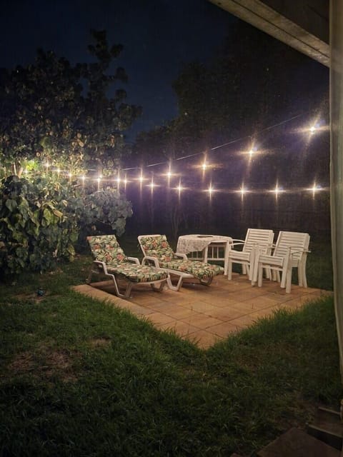 Backyard at Night